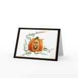 Samhain Pumpkin Card