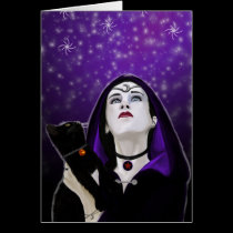 samhain skies greeting card cards