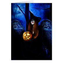 Samhain Witch Card
