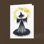 Samhain Witch Greeting Card cards