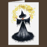 Samhain Witch Greeting Card cards