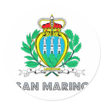 Sammarinese Emblem stickers by FlagStore Sammarinese Emblem stickers