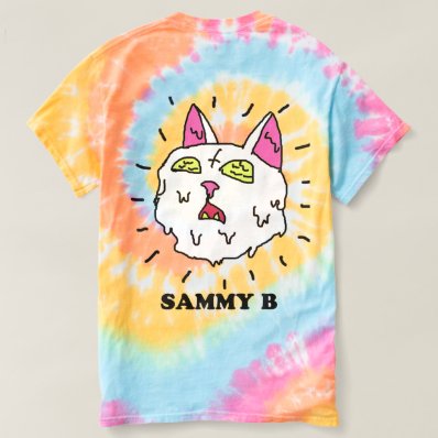 SAMMY B Demon Kitty Tie-Dye T-Shirt