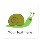 Sammy the Green Garden Snail stickers