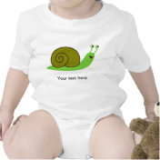 Sammy the Green Garden Snail T-shirts