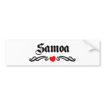 Samoa bumper stickers by repofcountries Samoa bumper stickers