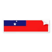 Samoa Flag bumper stickers
