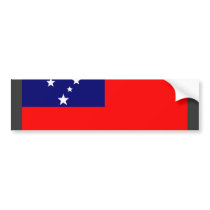 Samoa Flag bumper stickers