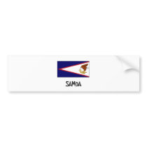 Samoa Flag bumper stickers