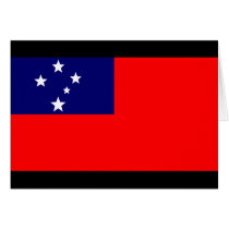 Samoa Flag cards