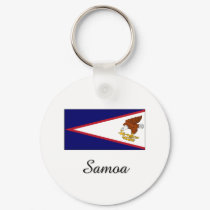 Samoa Flag Design keychains