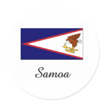 Samoa Flag Design stickers