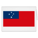 Samoa Flag Greeting Card