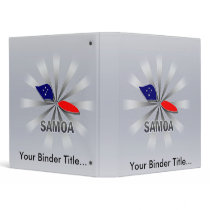 Samoa Flag Map 2.0 Vinyl Binders