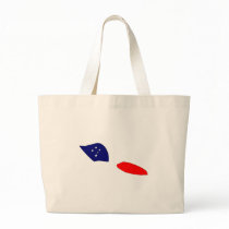 Samoa flag map bags