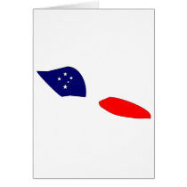Samoa flag map cards