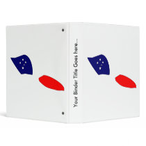 Samoa Flag Map full size 3 Ring Binders