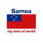 Samoa Flag Map Text Ladies Baby Doll