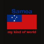 Samoa Flag Map Text Ladies Baby Doll