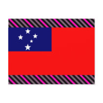Samoa Flag postcards
