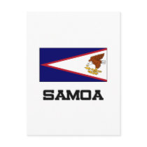 Samoa Flag postcards