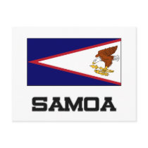 Samoa Flag postcards