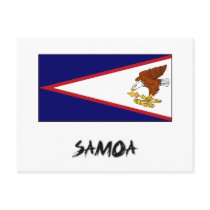 Samoa Flag postcards