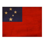Samoa Flag postcards