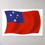 Samoa Flag Poster Print