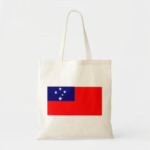 Samoa Flag Tote Bags