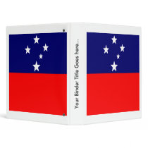 Samoa High quality Flag 3 Ring Binders