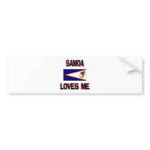 Samoa Loves Me bumper stickers