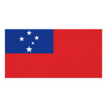 Samoa National Flag Picture Card