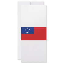 Samoa National Flag Full Color Rack Card