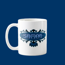 Samoa Surf Ava (Blue) mugs