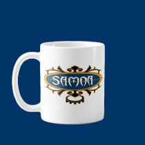 Samoa Surf Ava (Gold/Blue) mugs