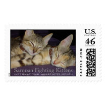 Samoan Fighting Kittens postage