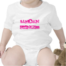 SAMOAN PRINCESS BABY BODYSUITS