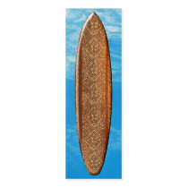 Samoan Tapa Surfboard Bookmark Business Card