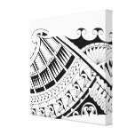 Samoan tribal tattoo art canvas print