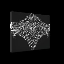 Samoan tribal tattoo design canvas prints