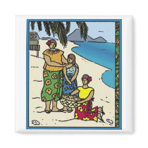 Samoan Women magnets