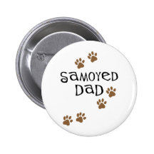Samoyed Dad Pins