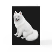 Samoyed Dog Greeting Card by twopurringcats Samoyed Dog Greeting Card