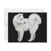 Samoyed Dog Invitation by twopurringcats Samoyed Dog Invitation