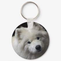 Samoyed Dog Keychain