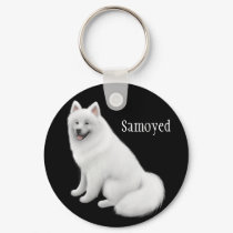 Samoyed Dog Keychain