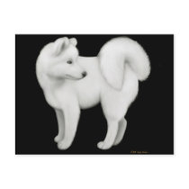 Samoyed Dog Postcard by twopurringcats Samoyed Dog Postcard