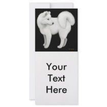 Samoyed Dog Rack Card