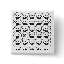 Samoyed in the Sheep buttons by khocker Samoyed in the Sheep buttons